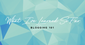 Blogging 101